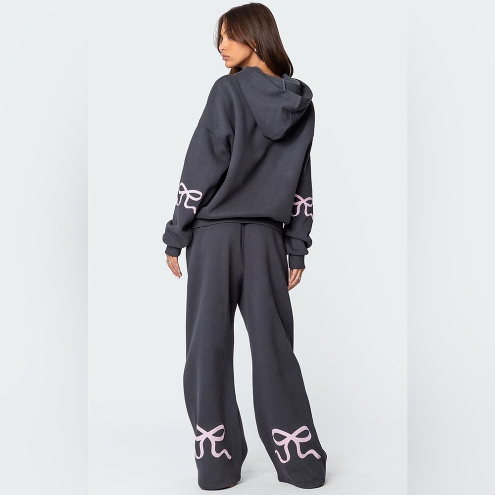 Free Haven Bonney Bow Detail Sweatpants Size Medium